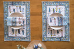 Carica l&#39;immagine nel visualizzatore di Gallery, Mantel individual Machhalee azul y ocre
